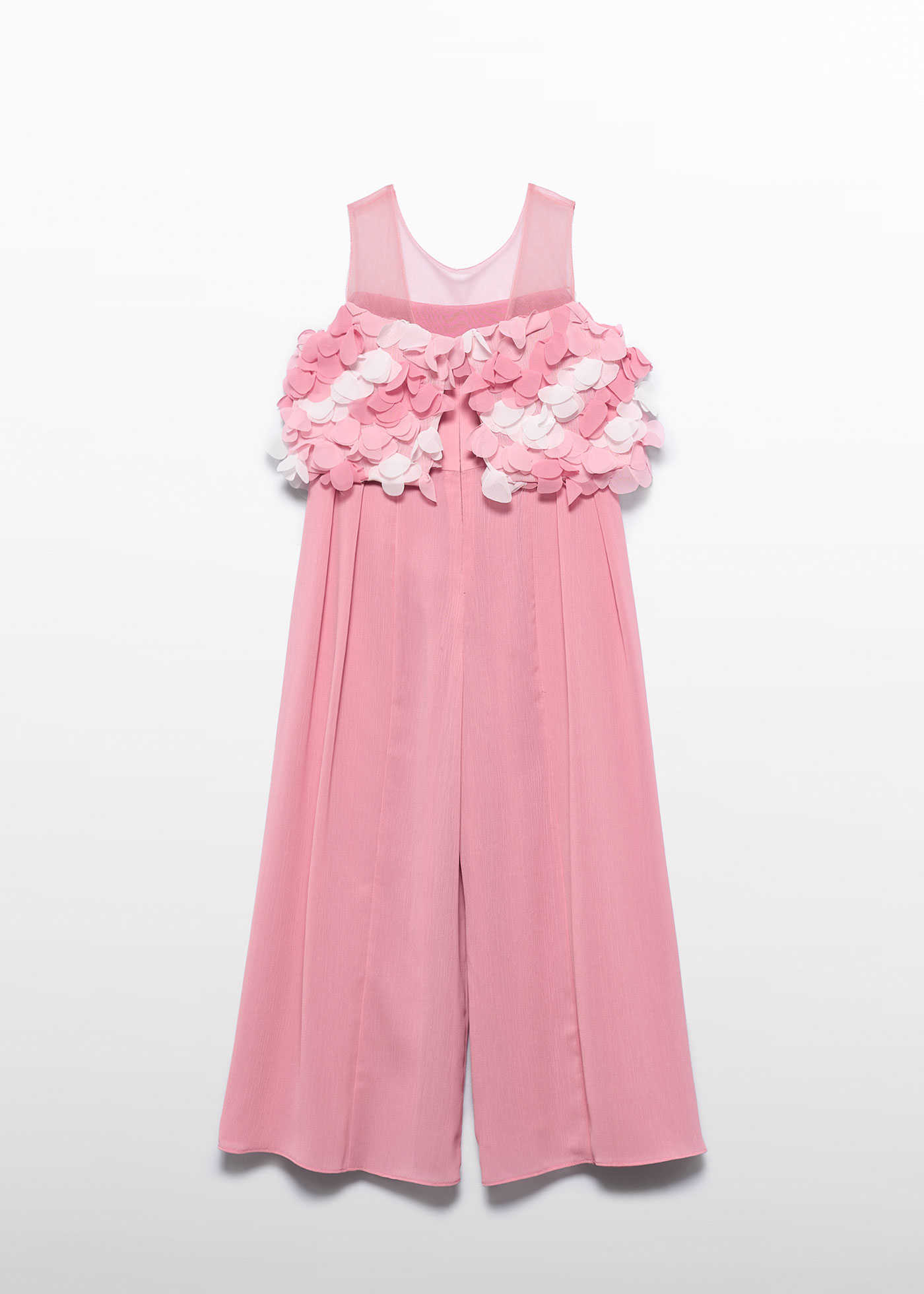 Girl 3D Floral Chiffon Jumpsuit Orchid | Abel & Lula ®