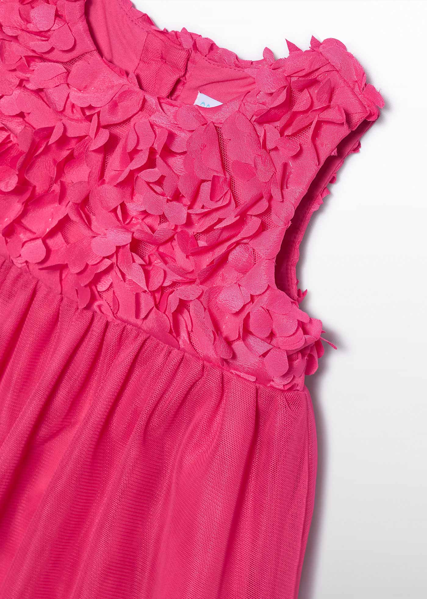 Baby 3D Floral Dress Fuchsia | Abel & Lula