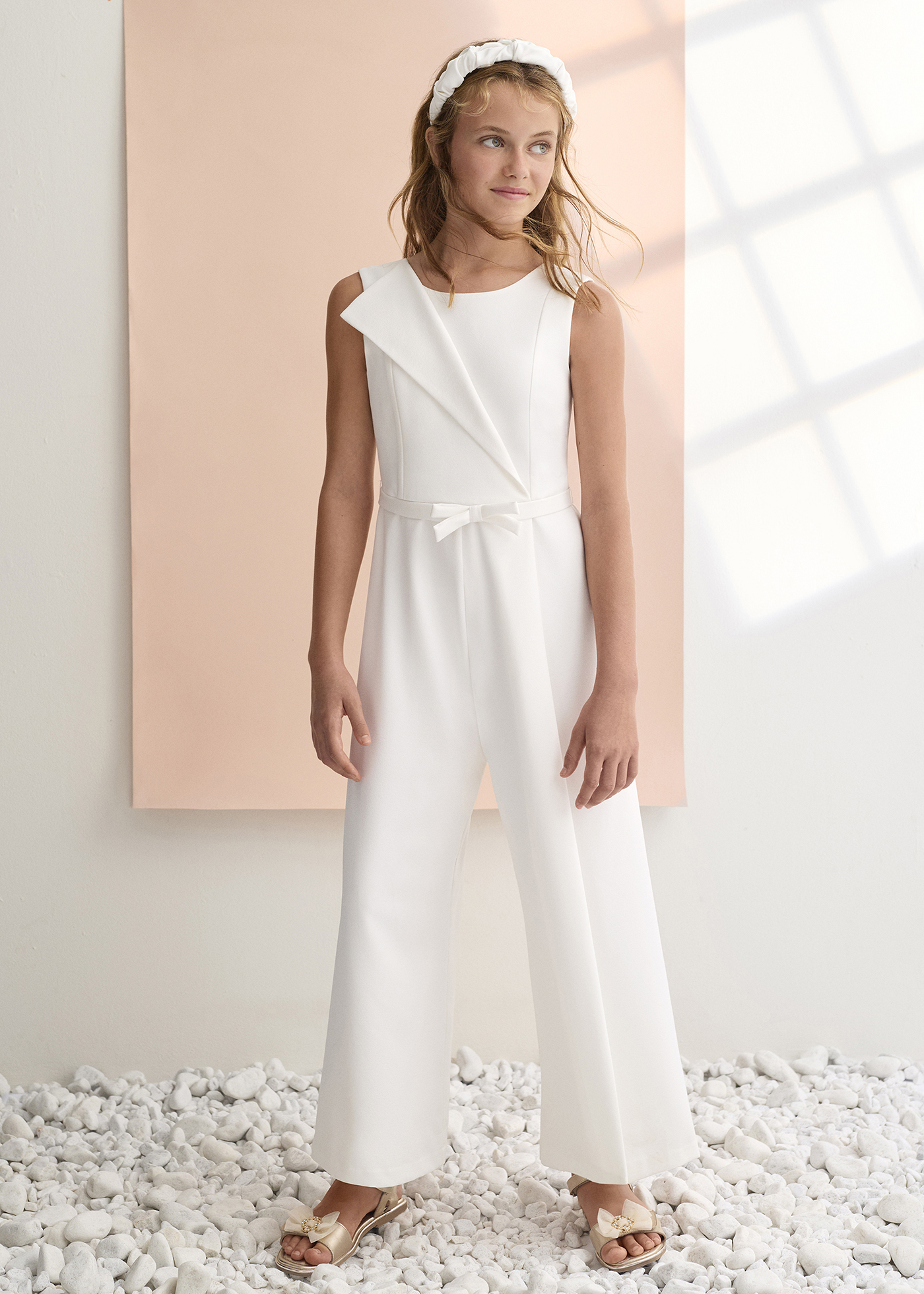 ワンピース apolina kids Noemie Jumpsuit Cotton woven embroidered jumpsuit vintage inspired child. – Apolina